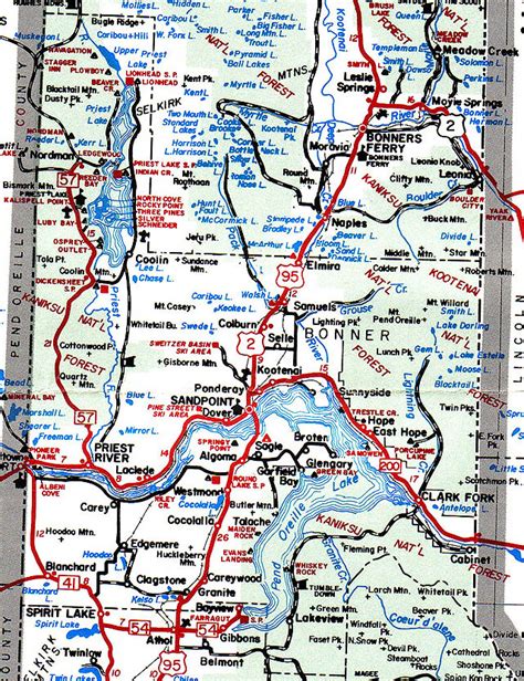 bonner county map.